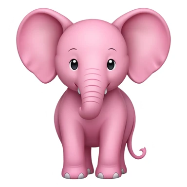 Pink elephant  sticker
