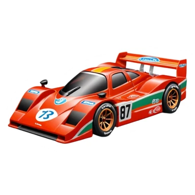 Машинка HotWheels Mazda 787B в упаковке HotWheels. sticker