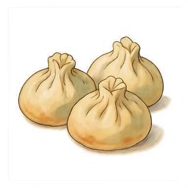 ghibli style dumplings sticker