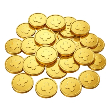 Gold coins sticker