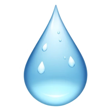 White water drops sticker