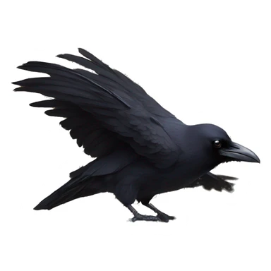 a raven on a book  sticker