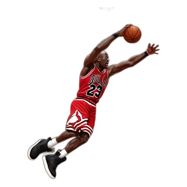 Michael jordan slam dunk sticker