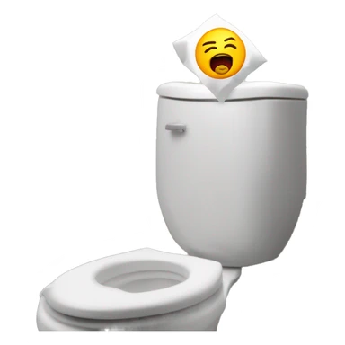 Jeffy's head popping out of a toliet sticker