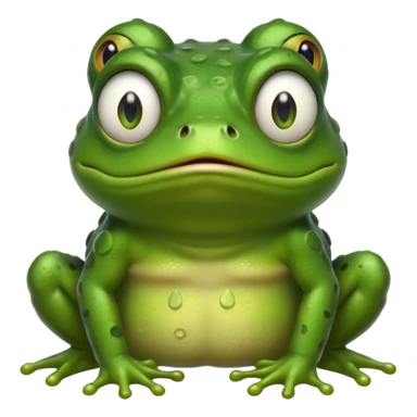 Super angry frog sticker
