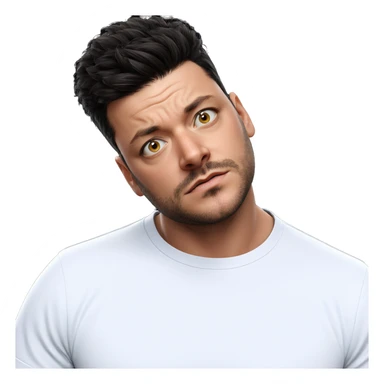 realistic portrait of a male sticker