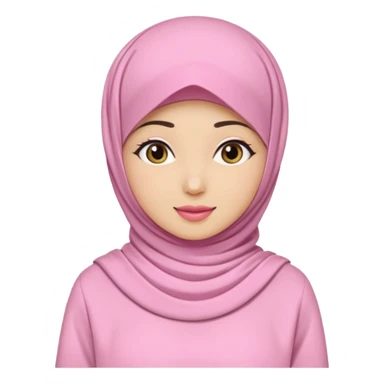 wanita hijab pink baju putih lagi cuci muka sticker