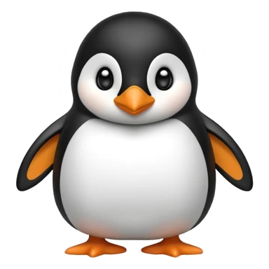 A cute penguin funny sticker