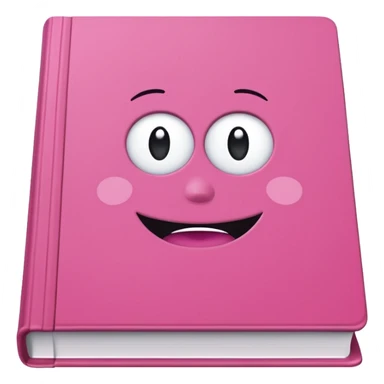 generate an ios genmoji of a pink book "IT ENDS WITH US"  sticker