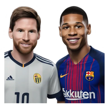 messi and mbappe sticker