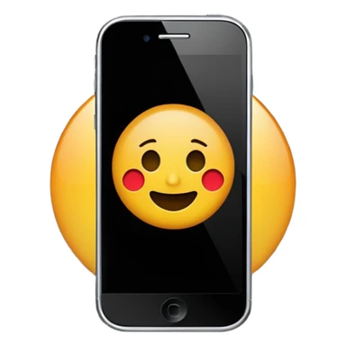Generate a realistic emoji of an phone using artificial intelligence sticker