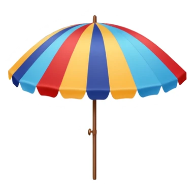 summer beach umbrella sticker