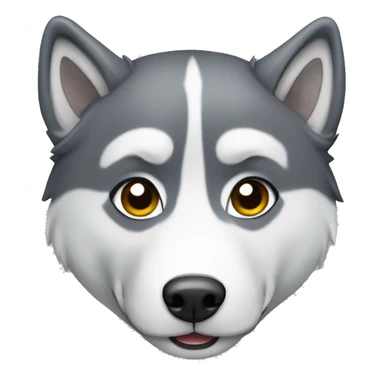 Husky grey sticker
