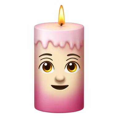 A rosa Candle  sticker