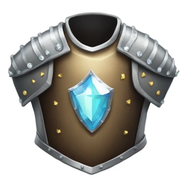 chestplate knight with diamonds sticker