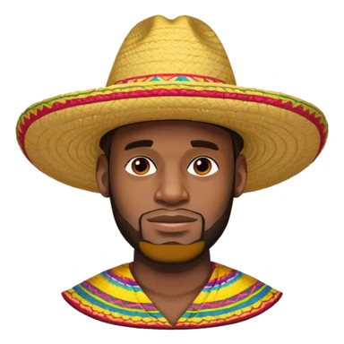 LeBron wearing sombrero  sticker