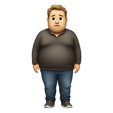Obese Ryan reynolds standing sticker