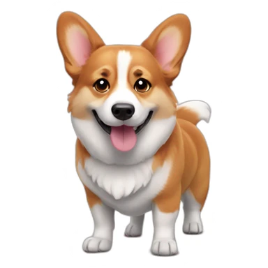 corgi says awesome sticker