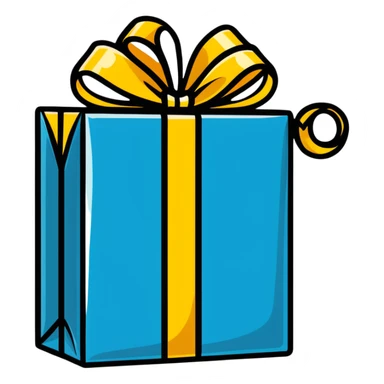 Decorative shiny metallic gift wrap with golden reflections sticker