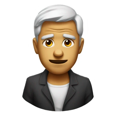 arrogant person with pretentious expression sticker