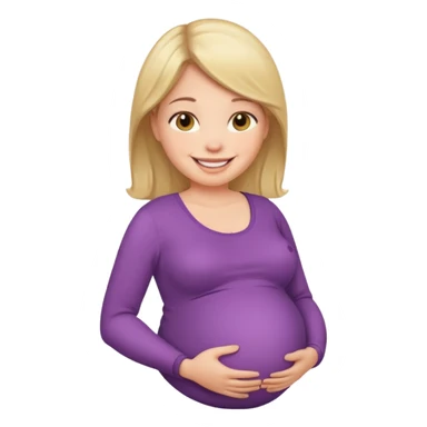 Pregnant woman sticker