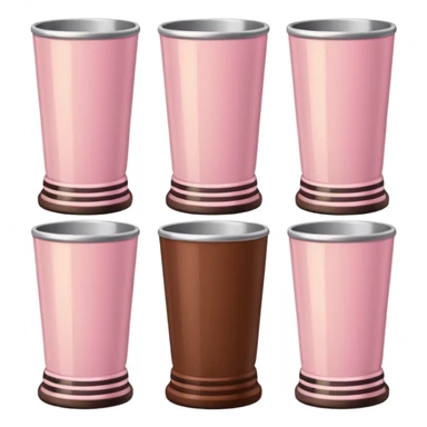 Pink, beige and brown Stanley cups sticker
