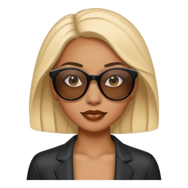 woman police wearing sun glasses sticker