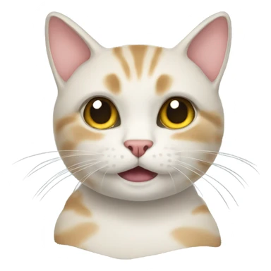 Cat with hudie sticker