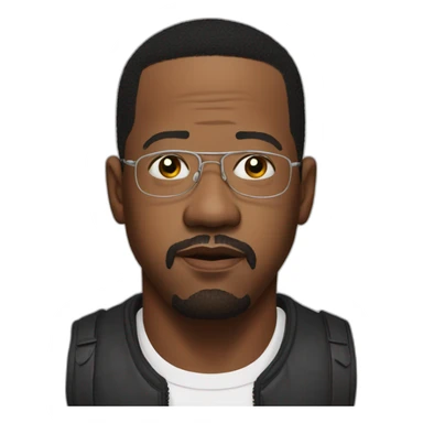 actor martin lawrence serious realistic sticker