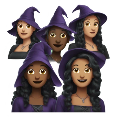 three witches enchanted TV series sticker