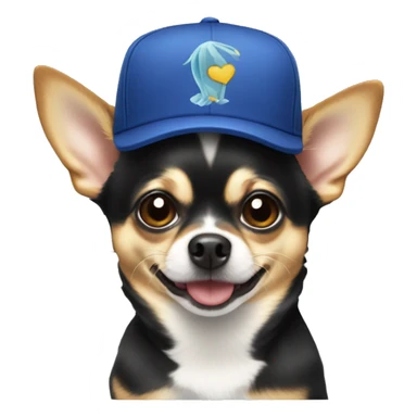 Chihuahua in Cristinas cap sticker