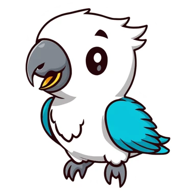 cute parrot sticker