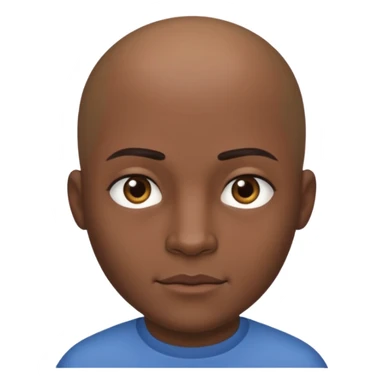 CJ From the game GTA SAN ANDRES Bald, straight jaw and slightly thick eyebrows sticker