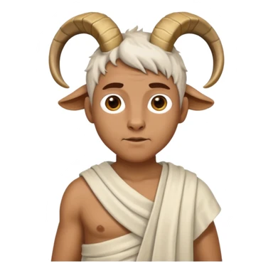 half human half goat sticker