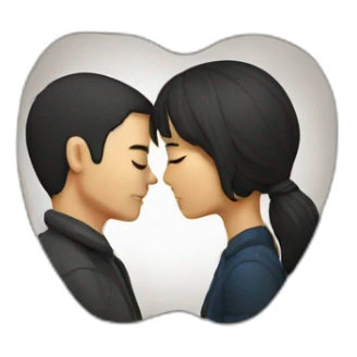 Couples kissing sticker