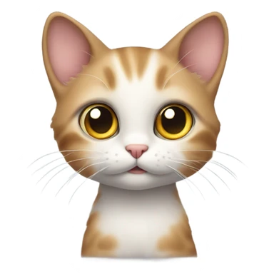 Smart cute cat sticker