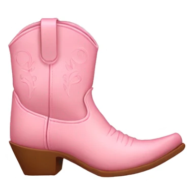 Light pink cowboy boots sticker