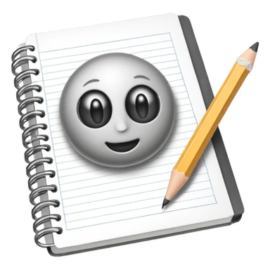 a pencil drawing in a notebook  sticker