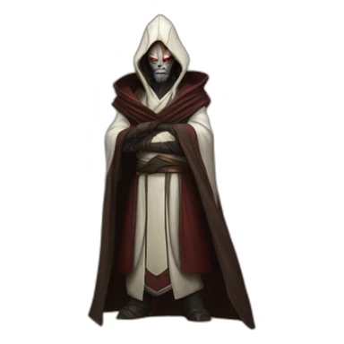 hyperrealist sith jedi in world of warcraft sticker