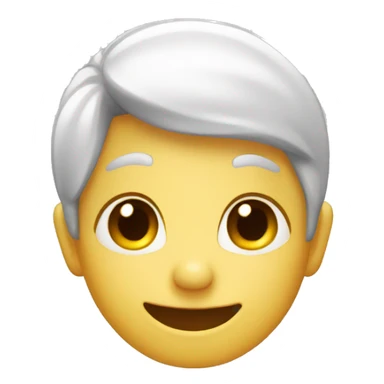 Shy but happy face sticker