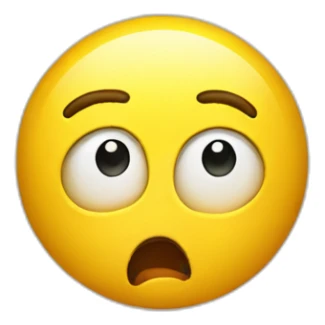 shocked yellow face emoji sticker