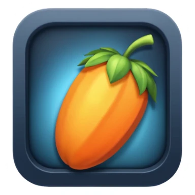 Сделай логотип Fl Studio светящийся sticker