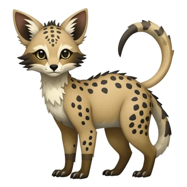 Modern Feral Rare Fantasy Vernid-Trico-species by LiLaiRa, random markings, full body sticker