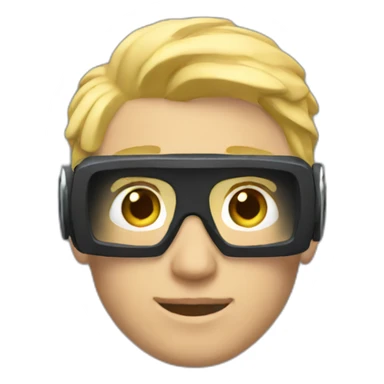 Blonde Male Virtual reality sticker