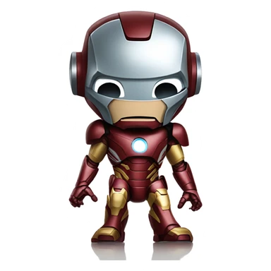 Grogu as iron man sticker