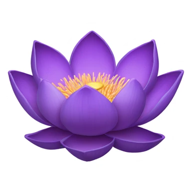 Lotos purple  sticker