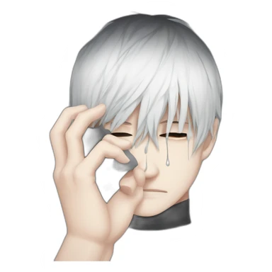 ken kaneki tears close up sticker