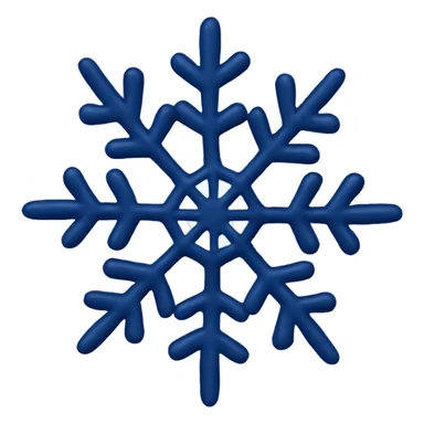 Navy blue snowflake  sticker