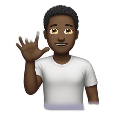 black guy ok hand sticker