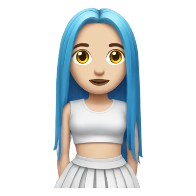 billie eilish wearing a skirt sticker